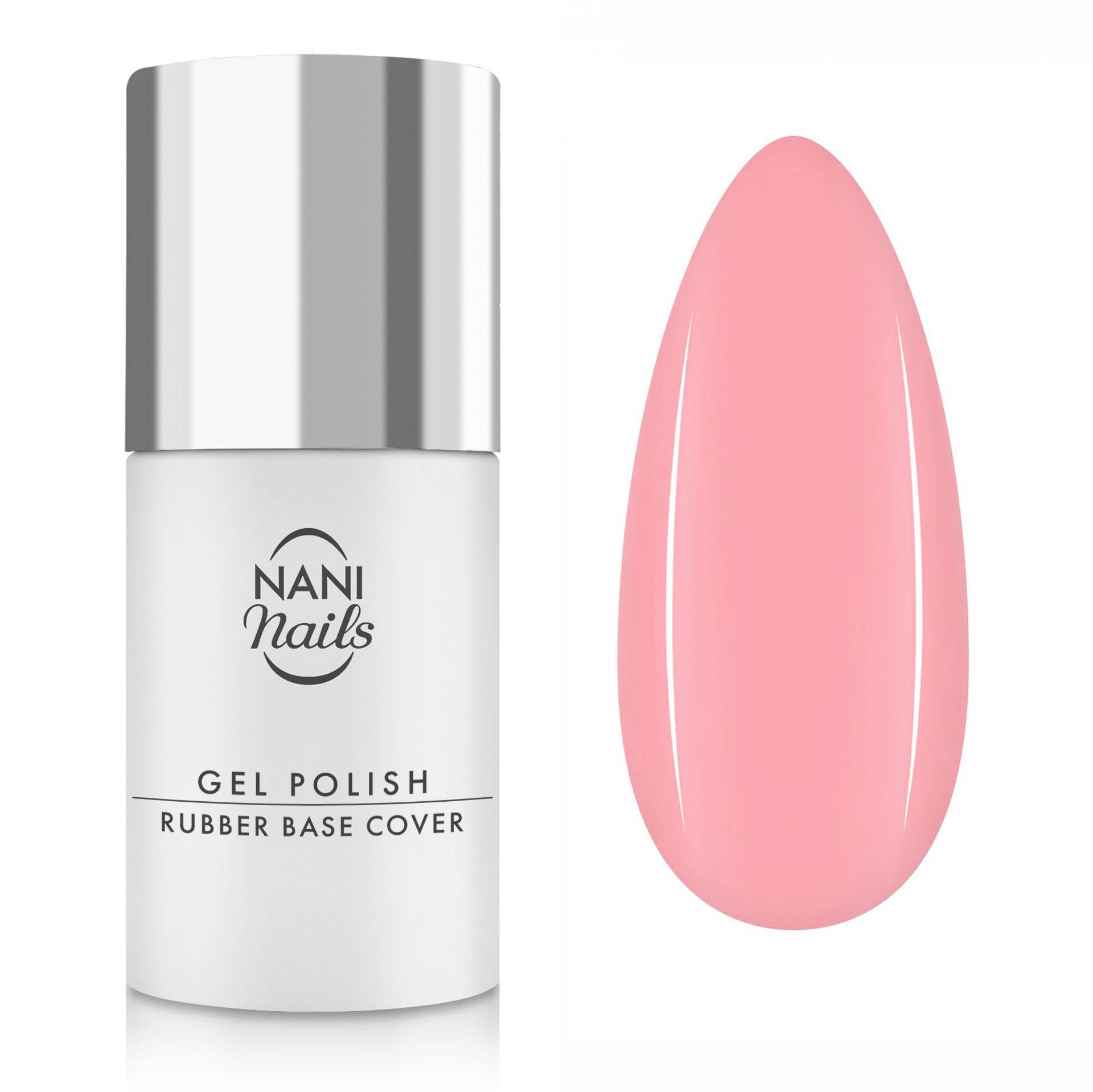 NANI ojă semipermanentă Rubber Base Cover 5 ml - Tender Rose