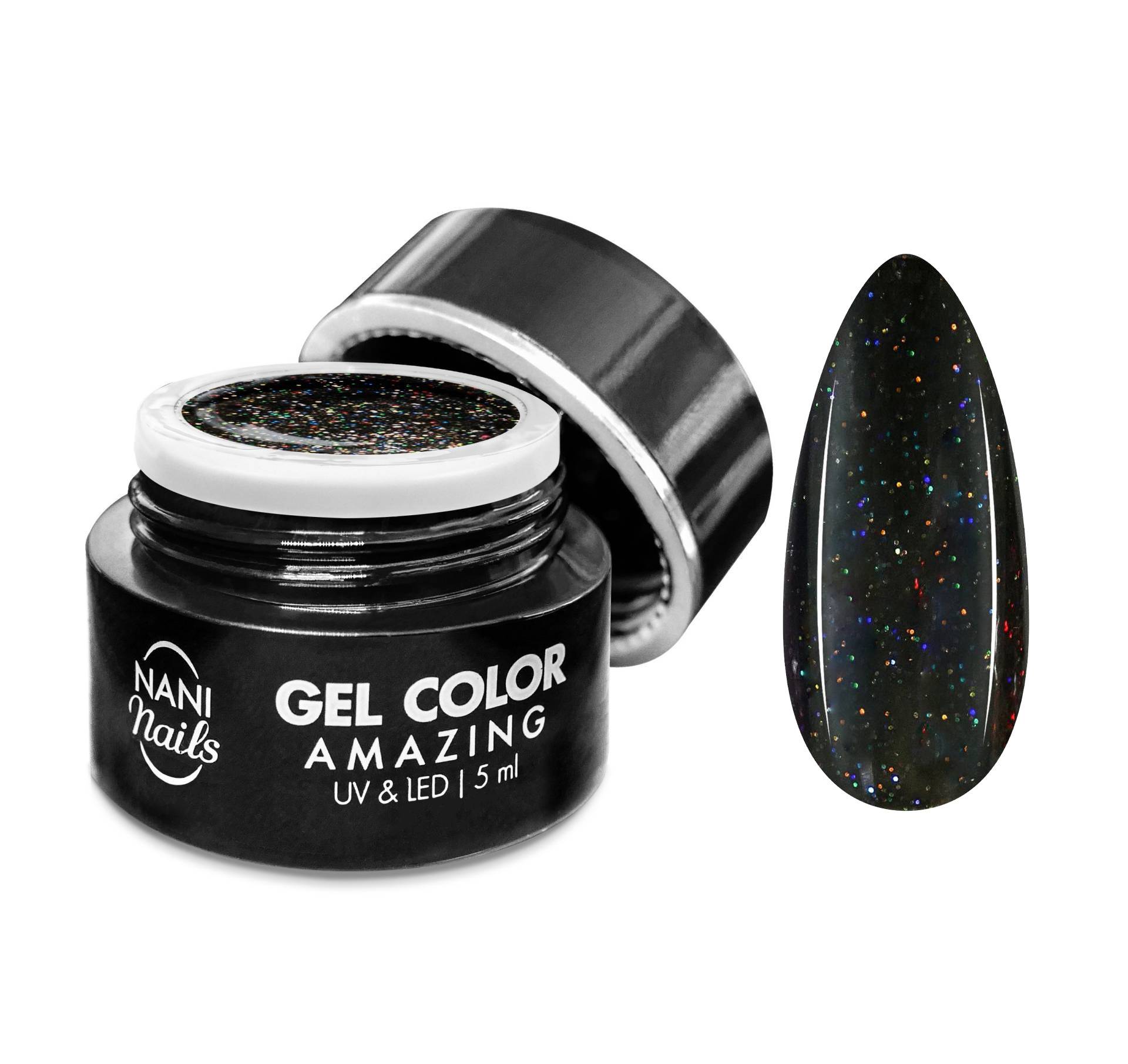NANI gel UV Amazing Line 5 ml - Black Rainbow