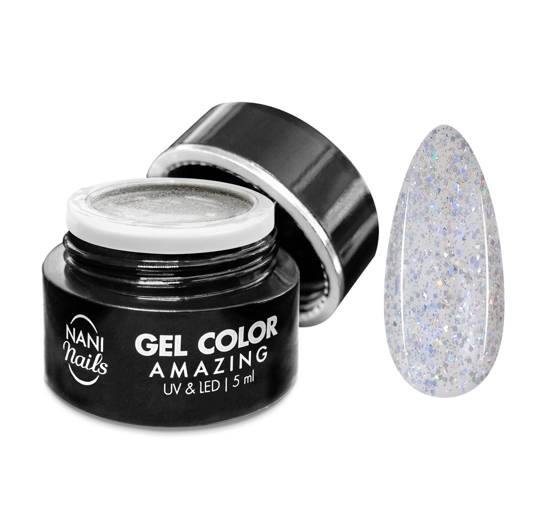 NANI gel UV Amazing Line 5 ml - Silver Rainbow