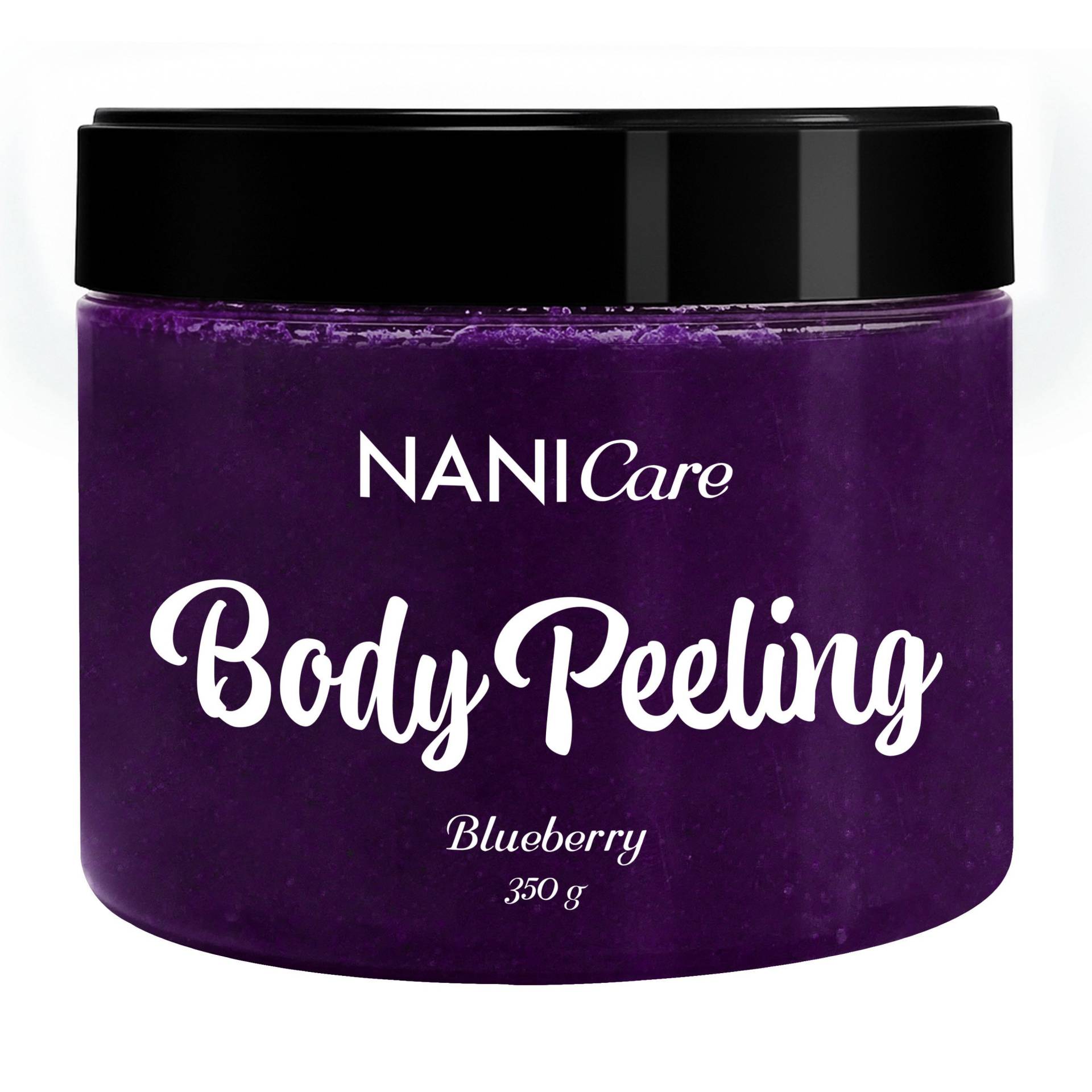 NANICare scrub corporal cu zahăr 350 g - Afine