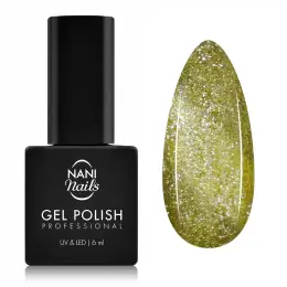 NANI Cat Eye gél lak 6 ml - Lime Gold