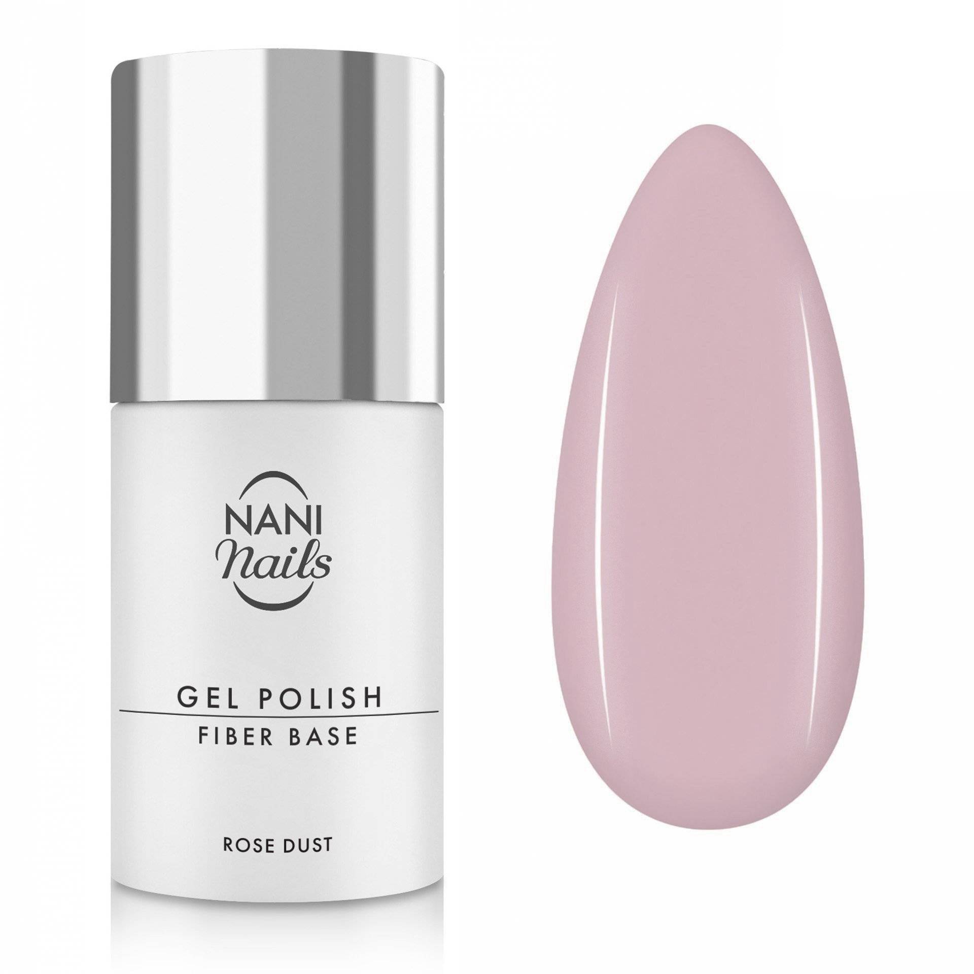 NANI gel lak Fiber Base 5 ml - Rose Dust
