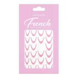 NANI nálepky na francouzskou manikúru, 23 ks - Glitter Pink