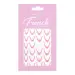NANI nálepky na francouzskou manikúru, 23 ks - Glitter Pink