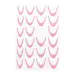 NANI nálepky na francouzskou manikúru, 23 ks - Glitter Pink