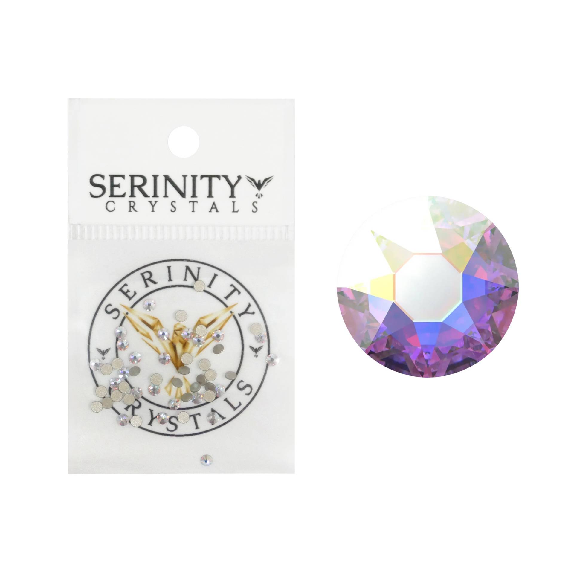Serenity Crystals SS8 körömkövek 50 db - Aurora