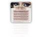 Gene permanente Black Lashes în smoc MIX, 56 smocuri
