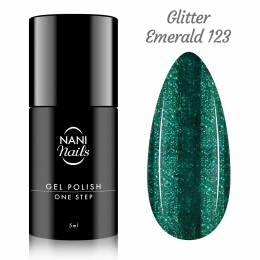 NANI ημιμόνιμο βερνίκι One Step 5 ml - Glitter Emerald