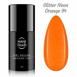 NANI ημιμόνιμο βερνίκι Amazing Line 5 ml - Glitter Neon Orange