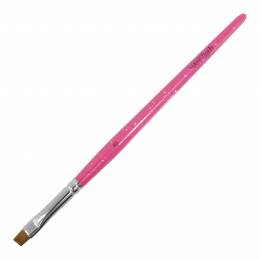 NANI πινέλο τζελ Kolinsky, λοξό, μέγ. 6 - Glitter Pink