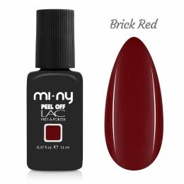 MI-NY ημιμόνιμο βερνίκι Peel Off 11 ml - Brick Red