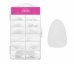 NANI gel tips σε κουτί, 120 τμχ, 10 μεγ. - Almond Clear, έξτρα κοντές
