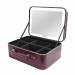 NANI βαλιτσάκι αισθητικής με καθρέφτη LED – Burgundy