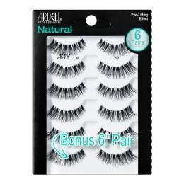 Ardell βλεφαρίδες για τοποθέτηση με κόλλα - Natural Black 6 pack