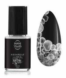 NANI lak za nail art Aquarelle INK 12 ml – White