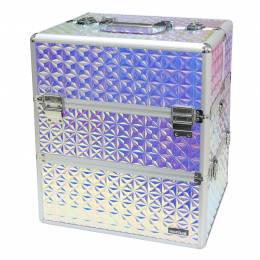 NANI dvodijelni kozmetički kofer NN14 – Holo White