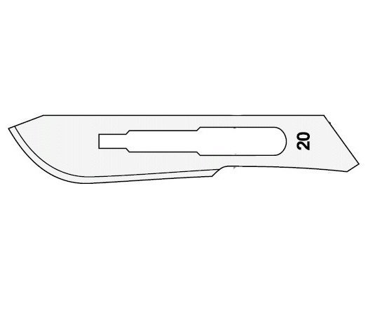 Surgeon Carbon Steel szikepenge 100 db – 20. sz.