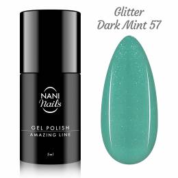 NANI Amazing Line gél lakk 5 ml – Glitter Dark Mint