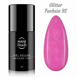 NANI Amazing Line gél lakk 5 ml – Glitter Fuchsia