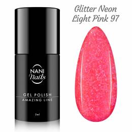 NANI Amazing Line gél lakk 5 ml – Glitter Neon Light Pink