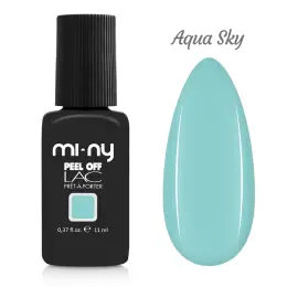 MI-NY gél lakk Peel Off 11 ml - Aqua Sky