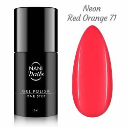 NANI One Step gél lakk 5 ml – Neon Red Orange