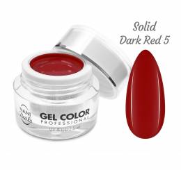 NANI Professional UV/LED zselé 5 ml - Solid Dark Red