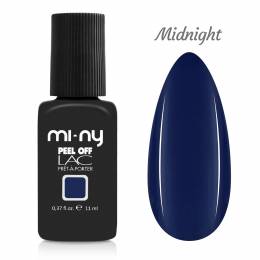 MI-NY gél lakk Peel Off 11 ml - Midnight