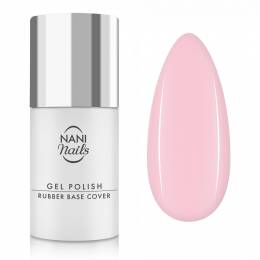 NANI gél lakk Rubber Base Cover 5 ml - Tender Rose