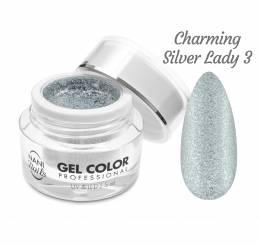 NANI UV/LED gelis Glamour Twinkle 5 ml - Charming Silver Lady