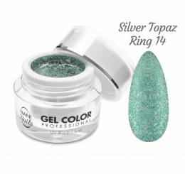 NANI UV/LED gelis Glamour Twinkle 5 ml - Silver Topaz Ring