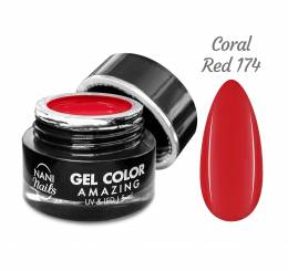 NANI UV gelis Amazing Line 5 ml - Coral Red