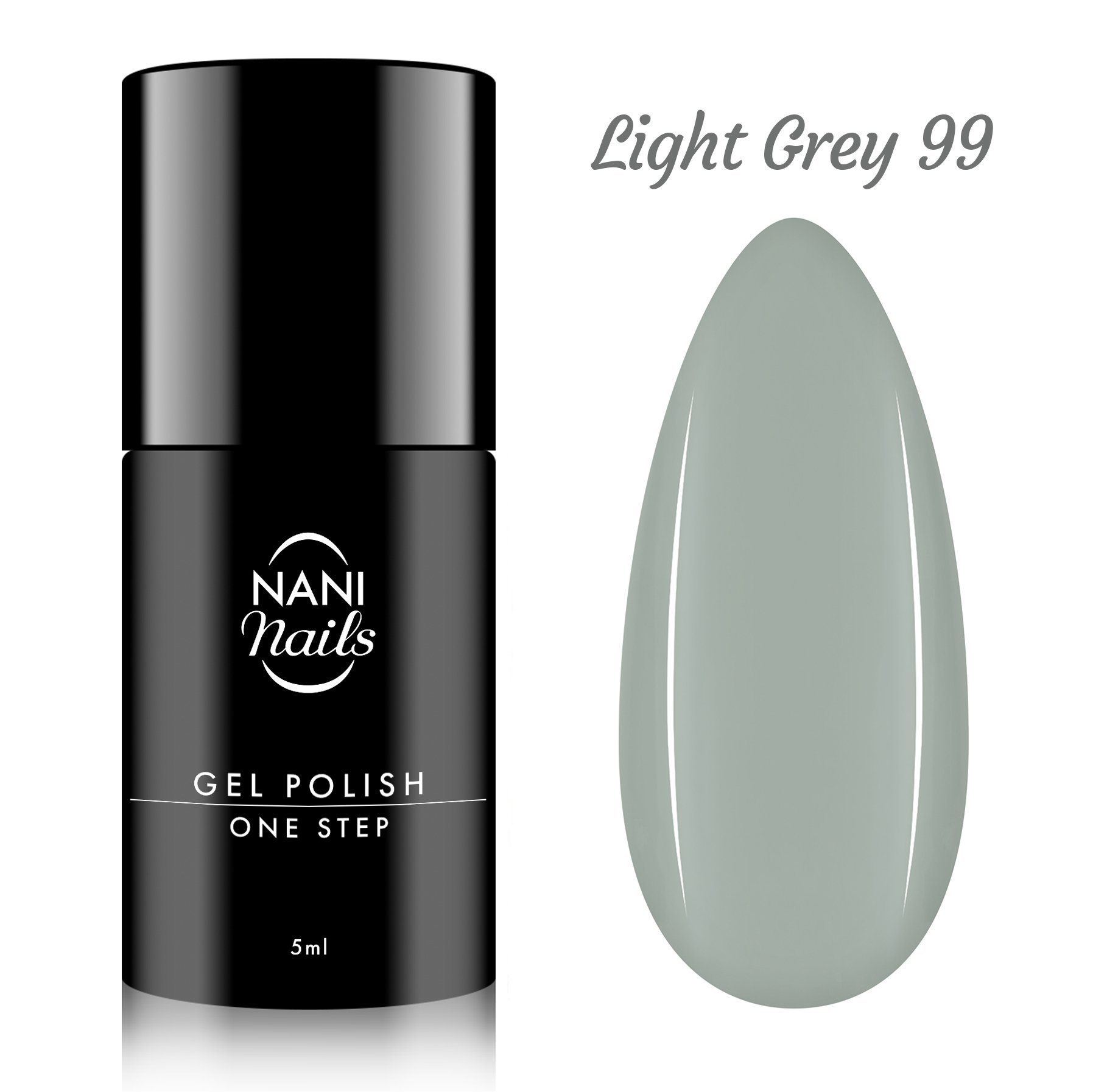 NANI gelinis lakas One Step 5 ml - Light Grey