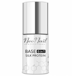 NeoNail gelinis lakas, 7,2 ml – Base 6in1 Silk Protein