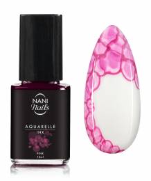 NANI dekoratyvinis lakas Aquarelle INK, 12 ml – Pink