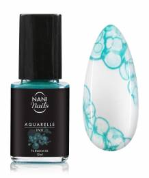 NANI dekoratyvinis lakas Aquarelle INK, 12 ml – Turquoise