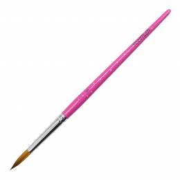 NANI akrilo šepetëlis, dydis 8 – Glitter Pink