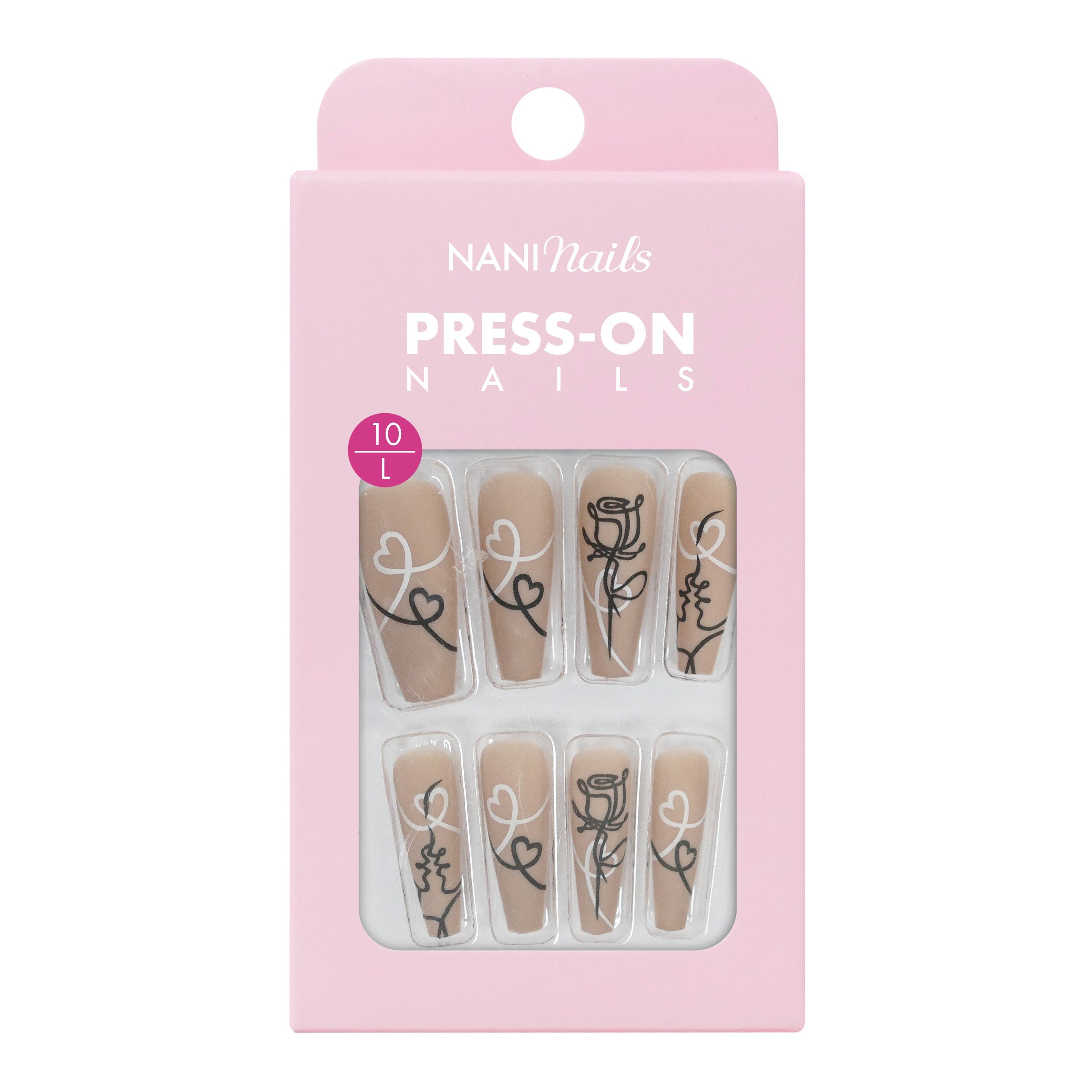 NANI dirbtiniai priklijuojami nagai – 10/L