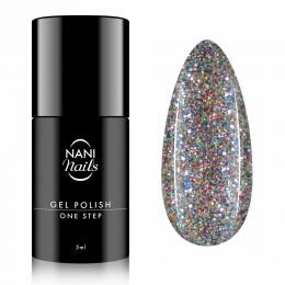 NANI gelinis lakas One Step 5 ml - Glitter Disco
