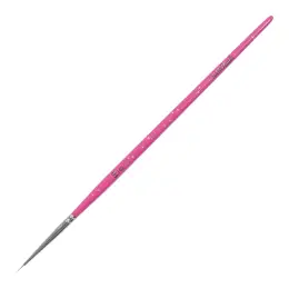 Pincel de nail art NANI Kolinsky, tamanho 10/0 – Glitter Pink