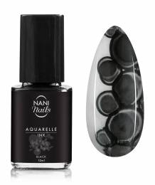 Verniz nail art NANI Aquarelle INK 12 ml – Black