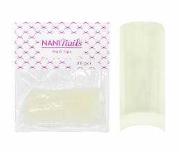 Tips NANI N.ş 3, superfície adesiva curta 50 peças – Natural