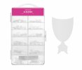 NANI Gel Tips em caixa, 120 un., 10 tamanhos – Almond Matte, ponta curta