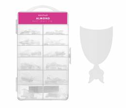 NANI Gel Tips em caixa, 120 un., 10 tamanhos – Almond Matte, ponta curta