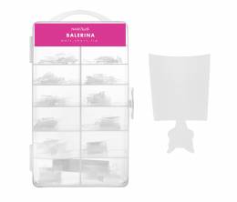 NANI Gel Tips em caixa, 120 un., 10 tamanhos – Ballerina Matte, ponta curta