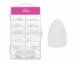 NANI Gel Tips em caixa, 120 un., 10 tamanhos – Almond Clear, extra curtos