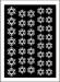 Abțibilduri NANI SR-898-6 - Fulg, albă