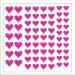 Abțibilduri NANI SR-541-2 - Inimioare, roz