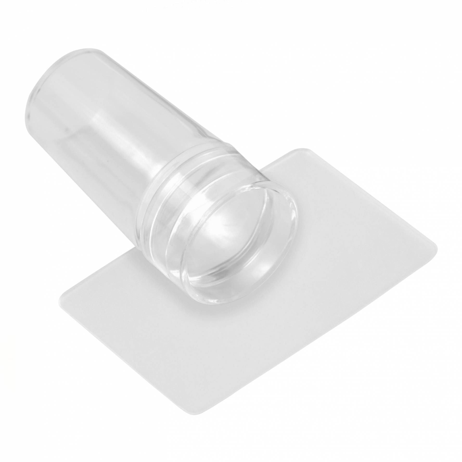 Ștampilă unghii din silicon transparentă + racletă NANI