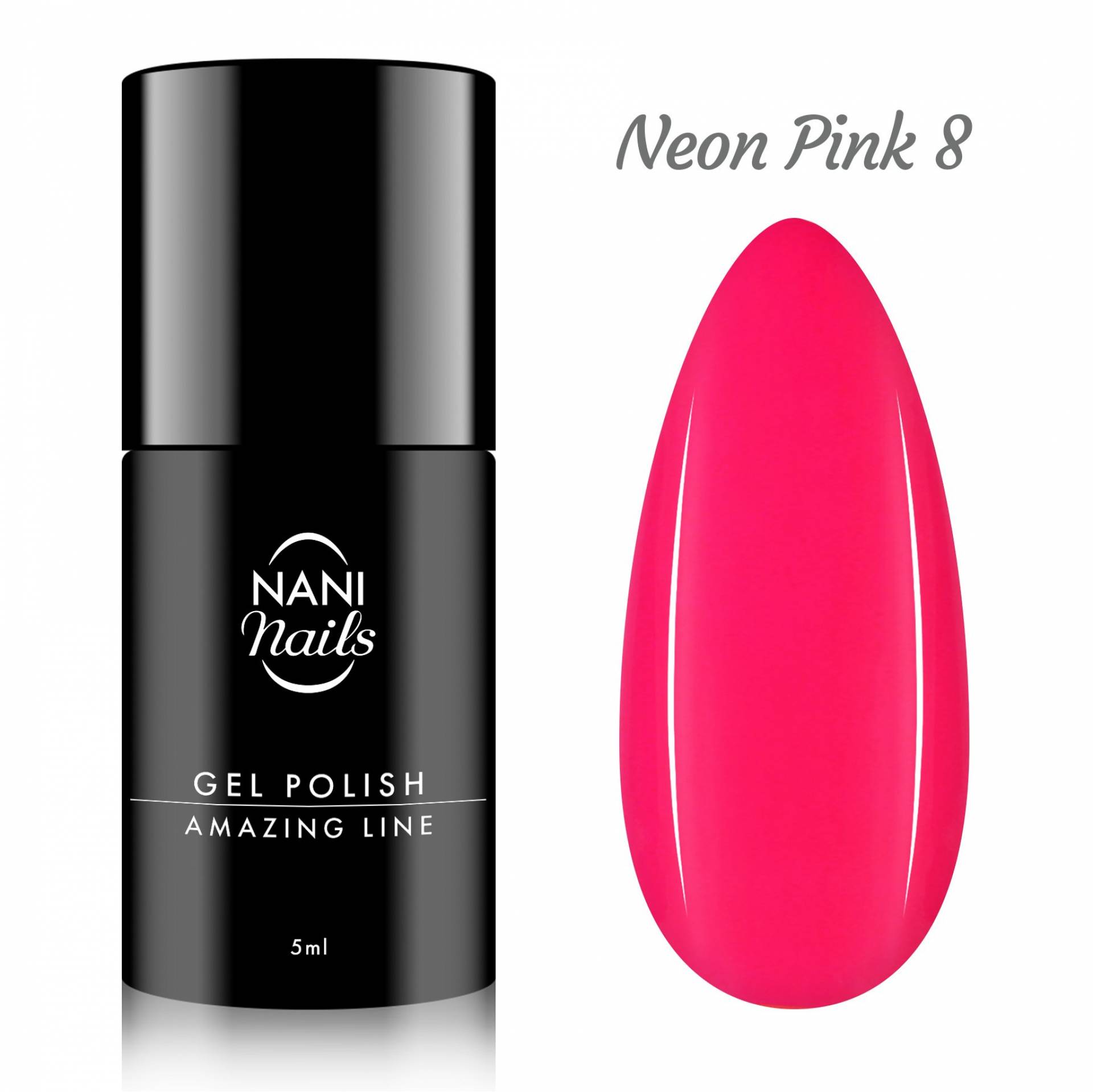 Oja semipermanenta NANI Amazing Line 5 ml - Neon Pink